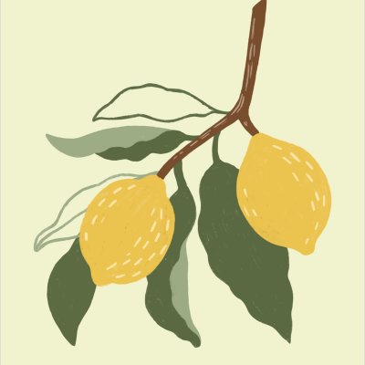 постеры Лимоны на ветке