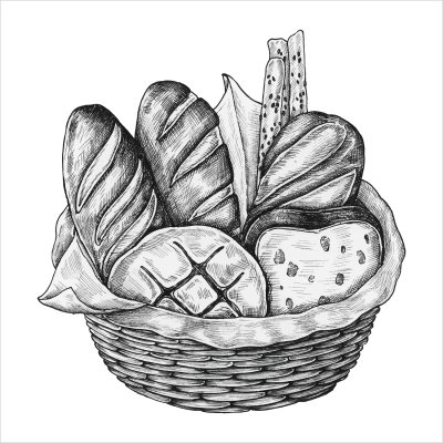 постеры Корзина хлеба