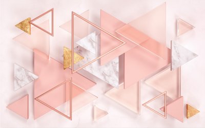 фотообои Розовая абстракция 3Д