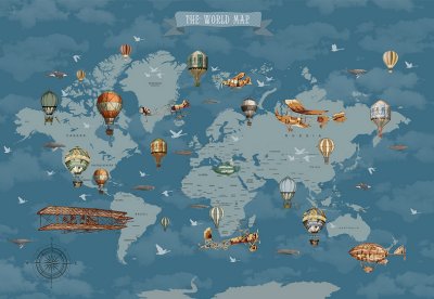 фотообои Старинная карта мира