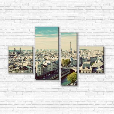 модульные картины С видом на Париж